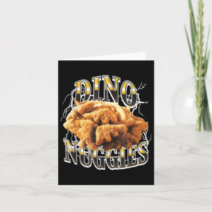 Tarjeta Dino Nuggies Nuevo Gracioso Para Camisetas Hombres