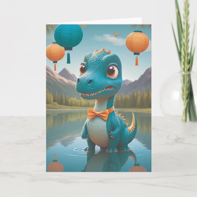 Tarjeta Dino's Dapper Reflection Moment (Anverso)