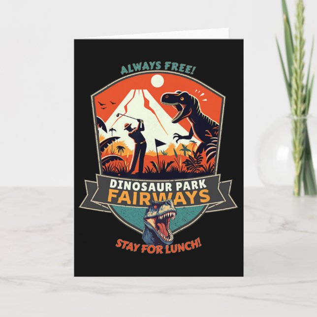 Tarjeta Dinosaur Park Fairways  (Anverso)