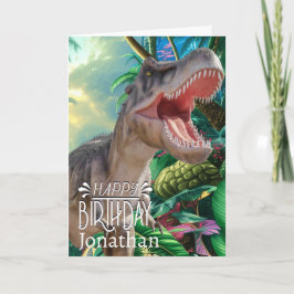 Tarjeta Dinosaur T Rex Kids Jurassic World