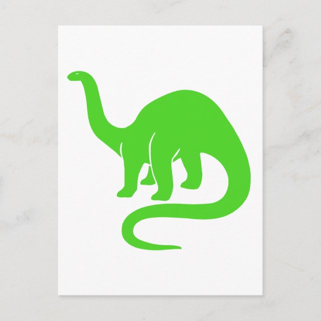 Tarjeta Dinosauria Verde Luz (Anverso)