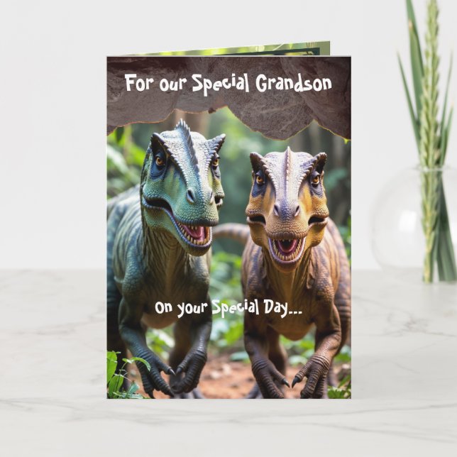 Tarjeta Dinosaurio (Anverso)