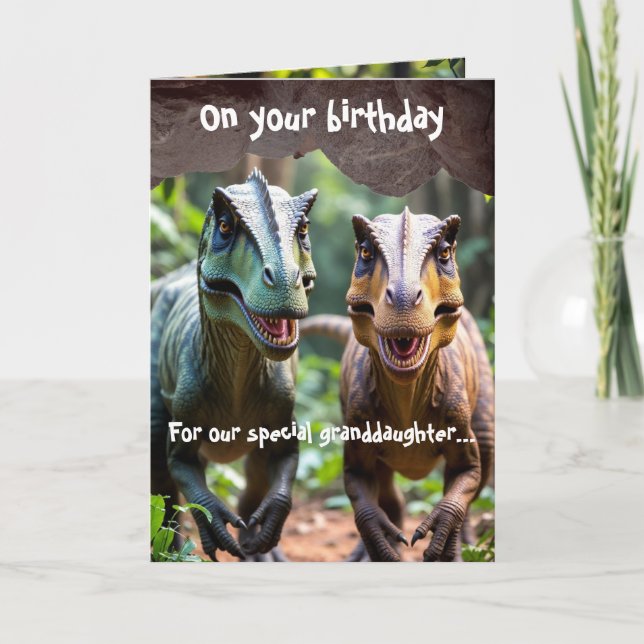 Tarjeta Dinosaurio (Anverso)