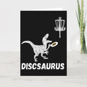 Tarjeta Dinosaurio de Disc Golf Frolfing T-rex Dino Divert