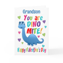 Dinosaurio del Día de San Valentín del Nieto