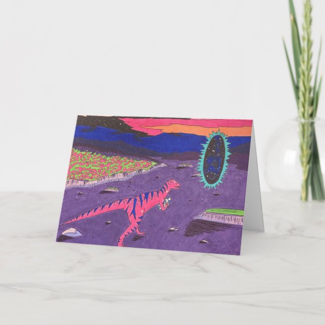 Tarjeta Dinosaurio descarado (Anverso)