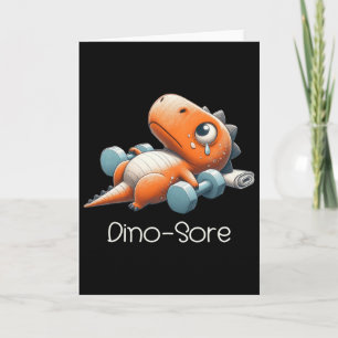 Tarjeta Dinosaurio divertido de Halloween dio positivo por