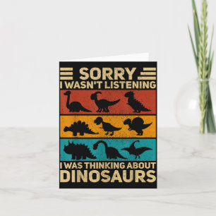 Tarjeta Dinosaurio Divertido Ropa de Dinosaurio Vintage Ti