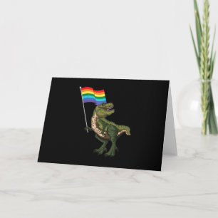 Tarjeta Dinosaurio LGBT Lesbiana gay Transgénero No binari