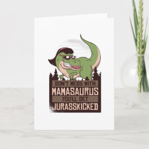 Tarjeta Dinosaurio Mamasauro