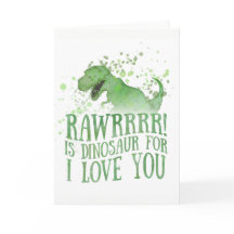 Dinosaurio para "Te amo"