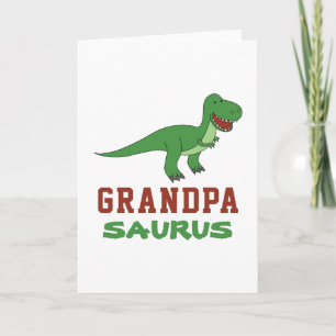 Tarjeta Dinosaurio T-Rex Dino Abuelo Bisabuelo Tatarabuelo