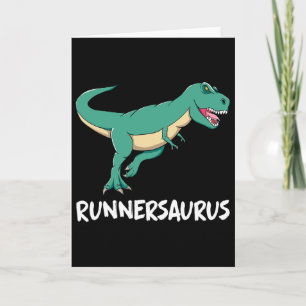Tarjeta Dinosaurio T-rex Dino Divertido Ejercicio Cardio C