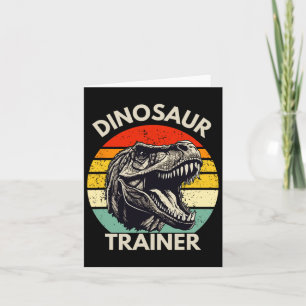Tarjeta Dinosaurio Trainer Retro Halloween Costume Para Ad