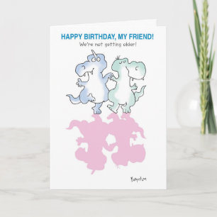 TARJETA DINOSAURIOS BAILE