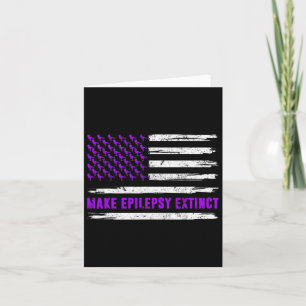 Tarjeta Dinosaurios de bandera hacen Epilepsia Extinct Sen
