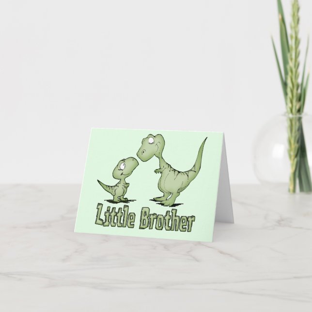 Tarjeta Dinosaurios de Little Brother Blank (Anverso)