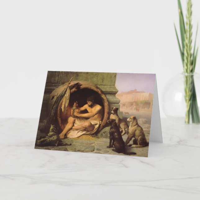 Tarjeta "Diogenes" Greeting Card (Anverso)