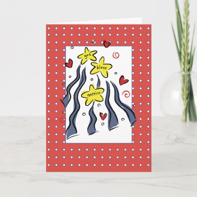 Tarjeta Dios 3307 bendice América (Anverso)