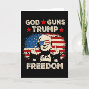 Tarjeta Dios Armas Trump Libertad Republicano Conservador 