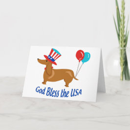 Tarjeta Dios bendiga a Estados Unidos