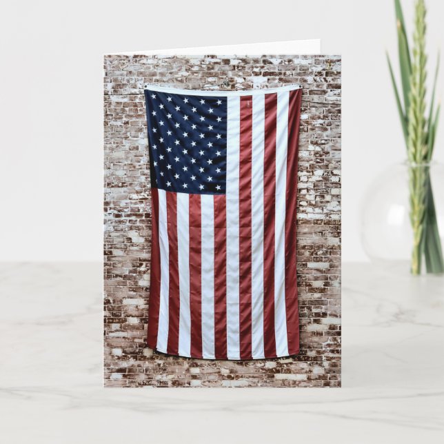 Tarjeta Dios bendiga a Estados Unidos (Anverso)