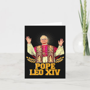 Tarjeta Dios bendiga al Papa León Xiv Camiseta del Papa Le