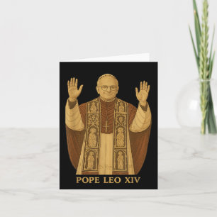 Tarjeta Dios bendiga al Papa León Xiv Camiseta Papa León