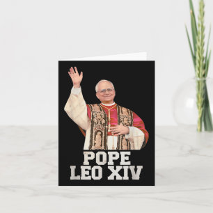 Tarjeta Dios bendiga al Papa León Xiv Papa León Xiv