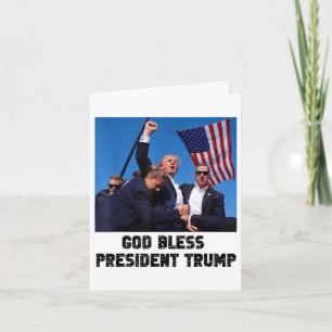 Tarjeta Dios bendiga al presidente Trump, Donald Trump 202