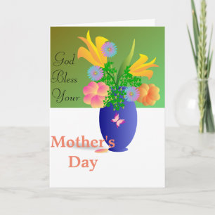Tarjeta Dios bendiga el día de tu madre