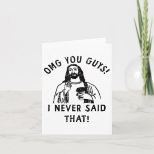 Tarjeta Dios, Chicos, Nunca Dije Jesús _1