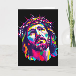 Tarjeta Dios cristiano Christus Religioso Cree Bendito F