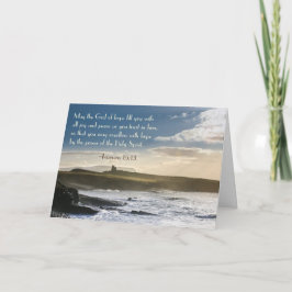 Tarjeta Dios de esperanza, romanos 15:13 Verso de la Bibli