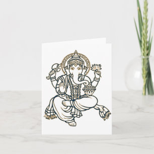 Tarjeta Dios de la deidad hindú de Ganesha
