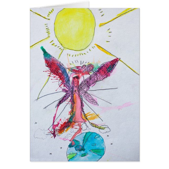 Tarjeta - dios de la madre que crea el alcohol de (Frente)