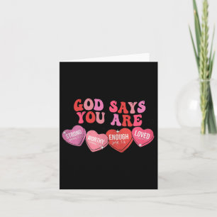 Tarjeta Dios Dice Que Eres Valentina