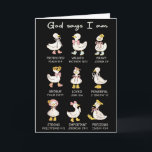 Tarjeta Dios dice que soy divertida cristiana gansa mujere<br><div class="desc">Dios dice que soy divertida cristiana gansa mujeres Biblia Verso Jesús</div>