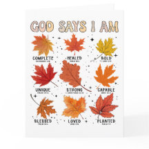 Dios dice que soy la cosecha de otoño gracias