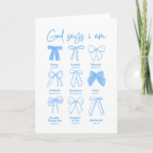 Tarjeta Dios dice que soy una coqueta cristiana