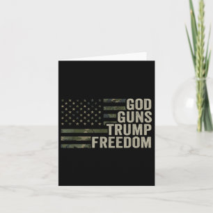 Tarjeta Dios dispara a Trump por la libertad - Divertido c