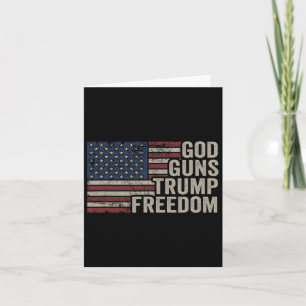 Tarjeta Dios dispara a Trump por la libertad - Graciosa Ch