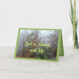 Tarjeta Dios es Alwayswith-personalizar cualquier ocasión