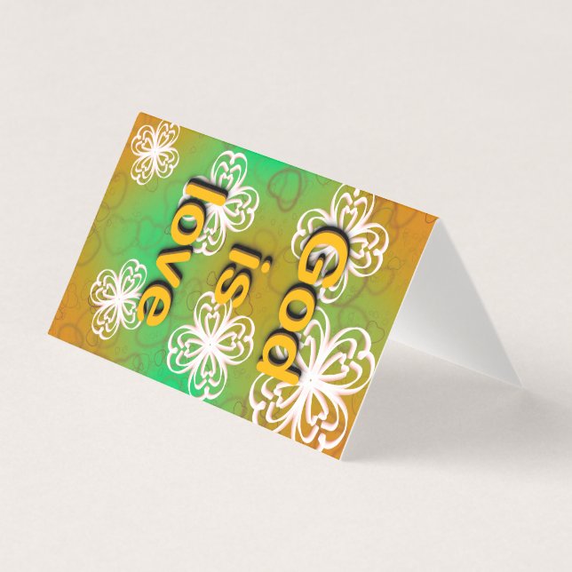 Tarjeta Dios es amor (Anverso)