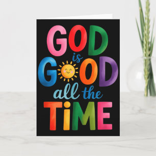Tarjeta Dios Es Bueno Todo El Tiempo Jesucristo Cristiano