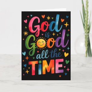 Tarjeta Dios Es Bueno Todo El Tiempo Jesucristo Cristiano 
