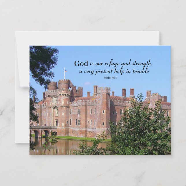 Tarjeta Dios es nuestro Refugio y Fuerza (Anverso)