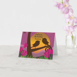 Tarjeta Dios Está En La Curación... Bastante Doblado...