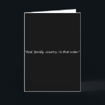 Tarjeta Dios, Familia, País. En Ese Orden.<br><div class="desc">Dios, Familia, País. En Ese Orden.</div>
