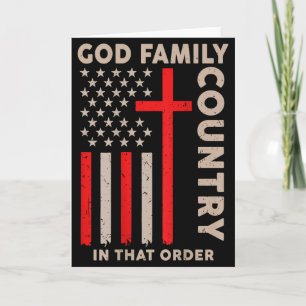 Tarjeta Dios Familia País En Ese Orden Patriota Cristiano